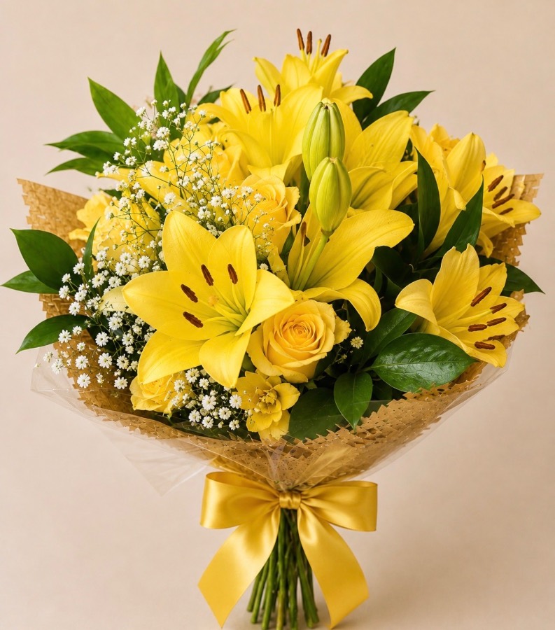 Buquê Lírio amarelo
