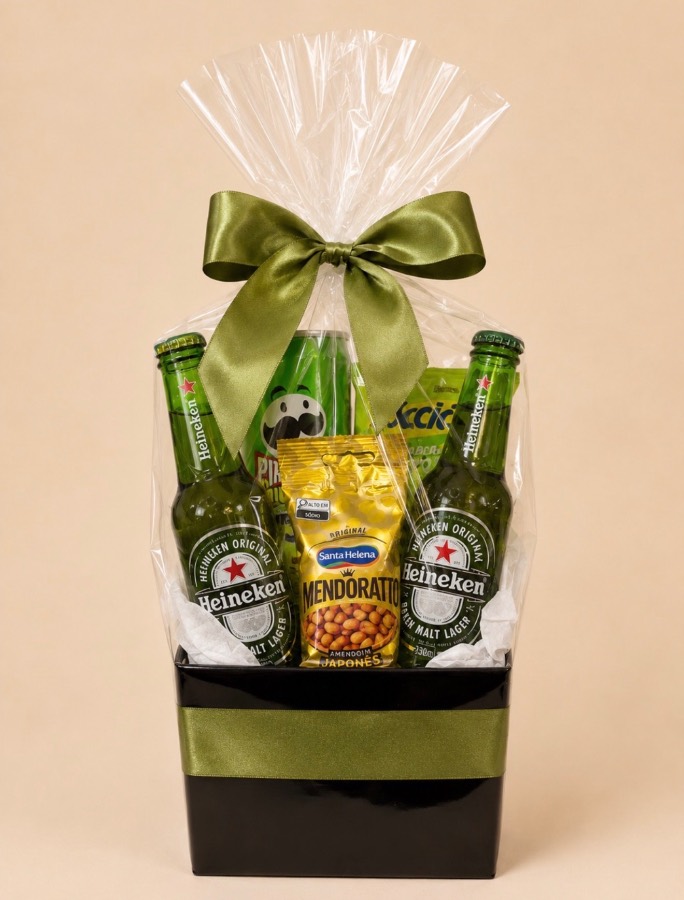 Cesta Masculina Cerveja Heineken