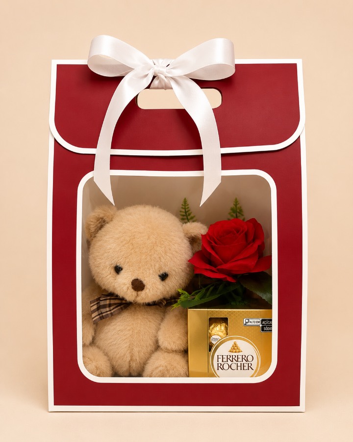 Pelúcia + Rosa + Ferrero